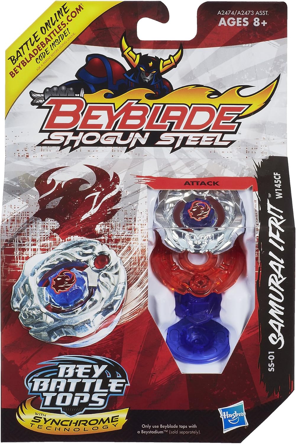 Beyblade Shogun Steel Samurai Ifrit W145CF SS-01 Hasbro Zero-G NIB